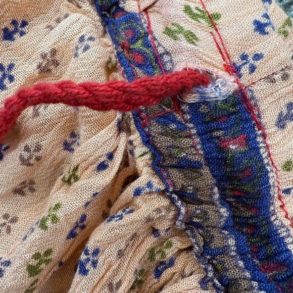 Vintage Cute Options Peasant Prairie Skirt Boho Paisley M - Picture 3 of 6